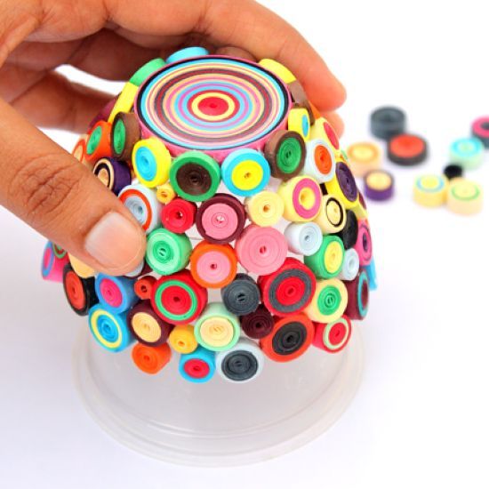 Creative Ideas Diy Bright Quilling Vase