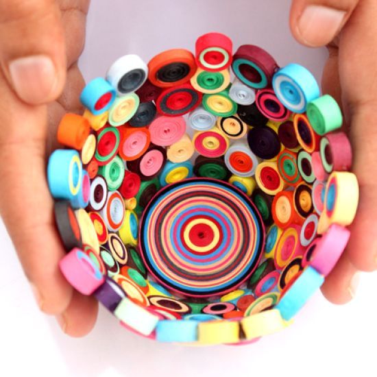 Creative Ideas Diy Bright Quilling Vase