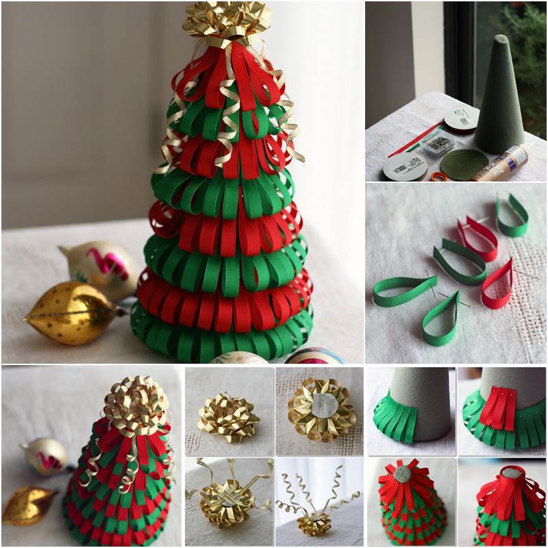Creative Ideas DIY Ribbon Christmas Tree Creative Ideas DIY Ribbon Christmas Tree