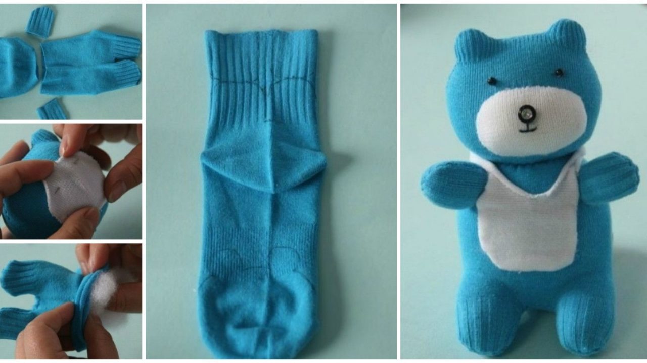 easy sock teddy bear