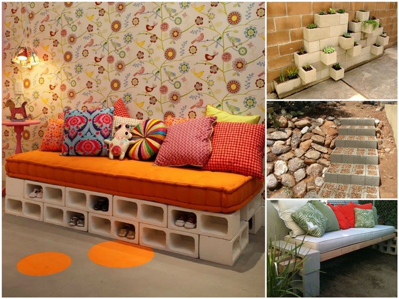 20+ Creative Uses of Concrete Blocks in Your Home and Garden