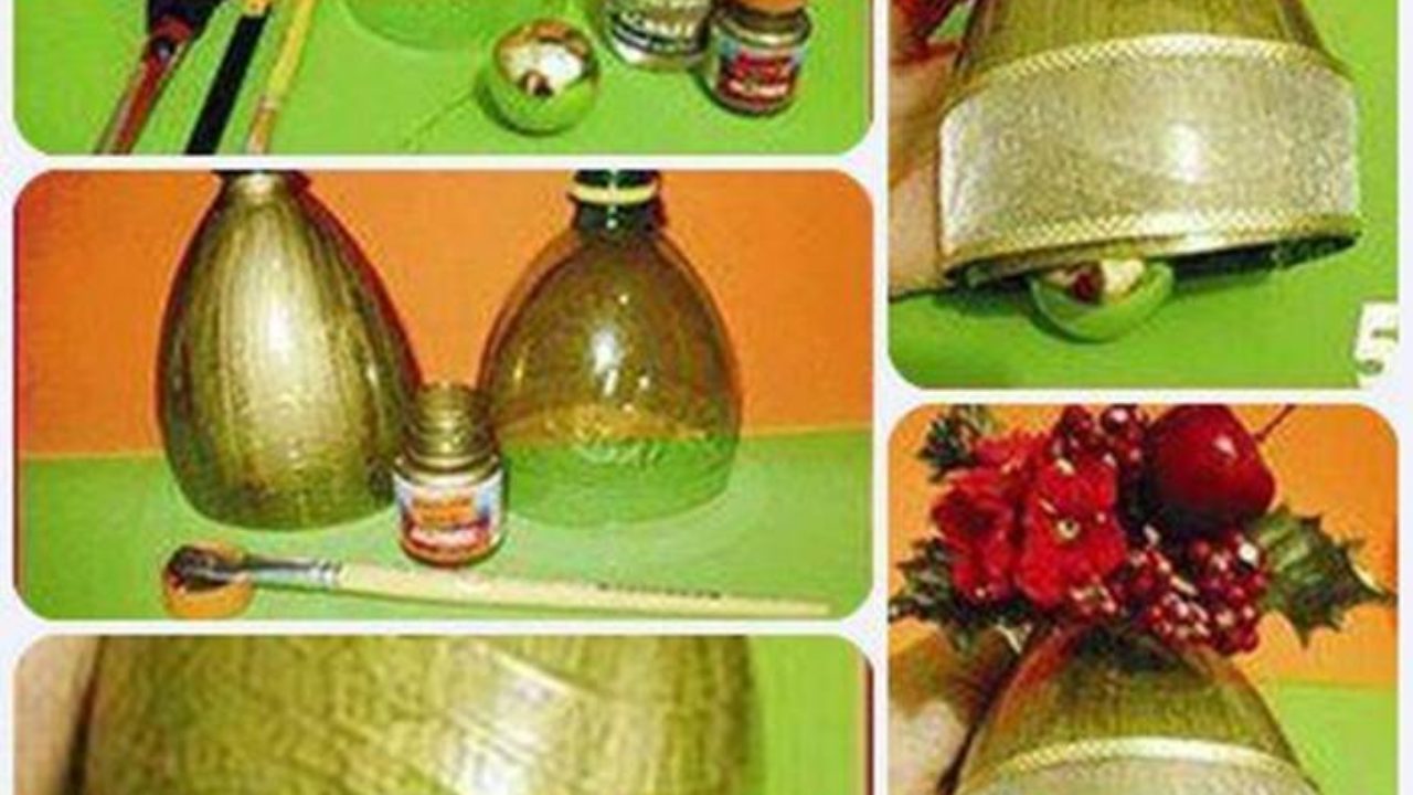 Creative Ideas Diy Christmas Bell Ornament From Plastic Bottles