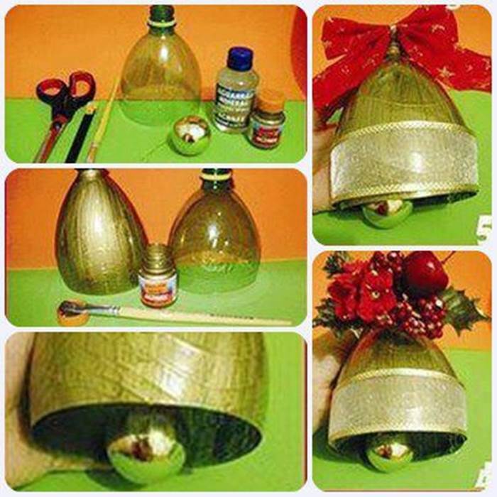 Creative Ideas  DIY Christmas  Bell Ornament from Plastic  