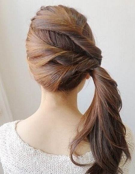 Creative Ideas Diy Easy Twisted Side Ponytail Hairstyle