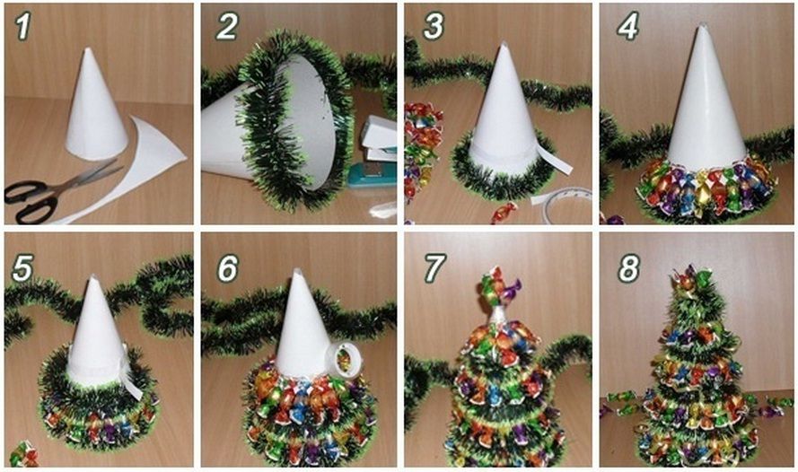 Creative Ideas - DIY Pretty Paper Doily Christmas Trees