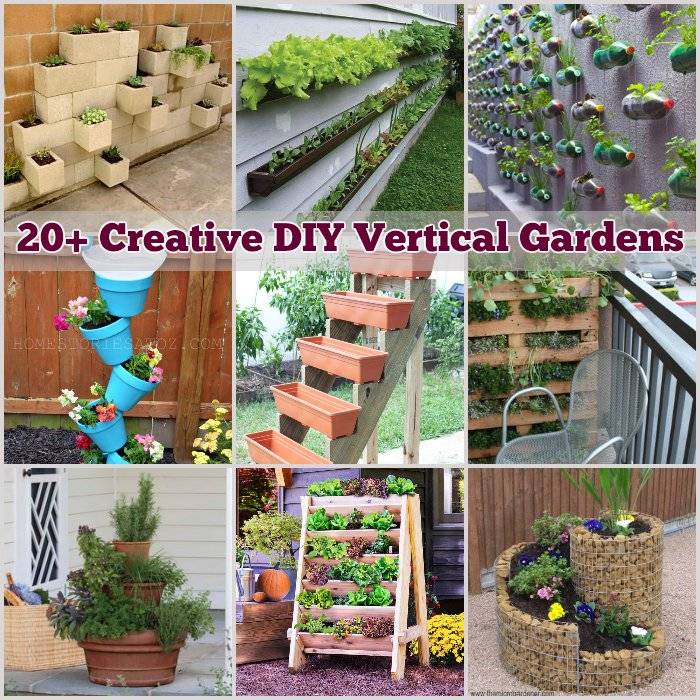 20 Creative DIY  Vertical Gardens  For Your Home