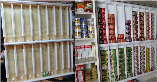 Creative Ideas Diy Rotating Canned Food Storage System - Diy Canned Food Storage Ideas