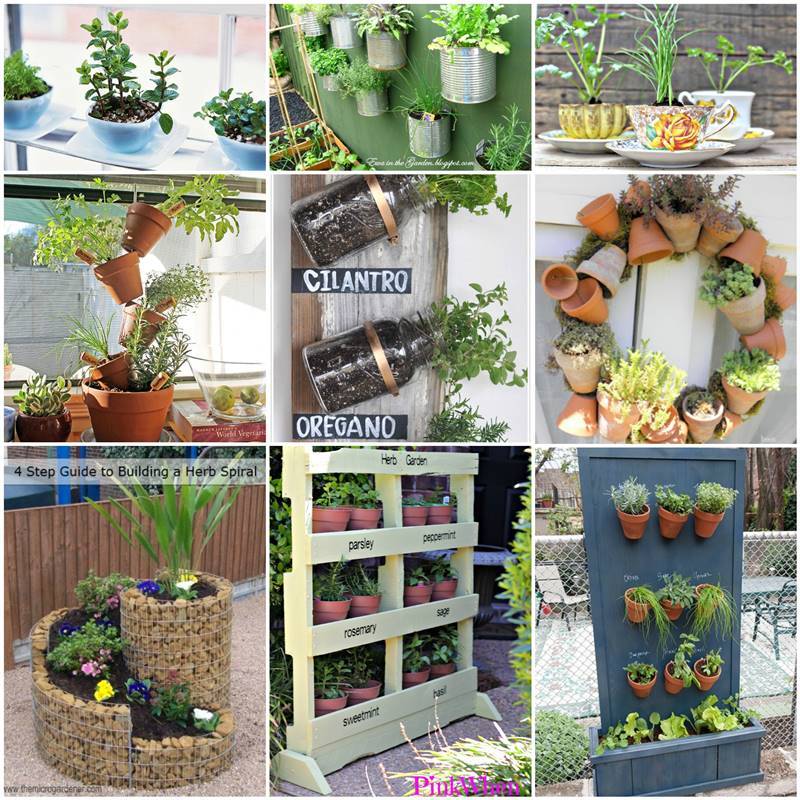 planter vertical pallet diy DIY Ideas Garden Herb  Creative 35