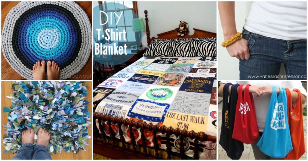 ways to reuse old t shirts