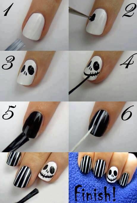 Fright Night Nail Designs - Easy DIY Halloween Nails