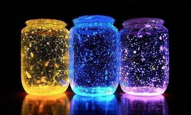 Creative Ideas - DIY Glow Stick Galaxy Glow In The Dark Jars