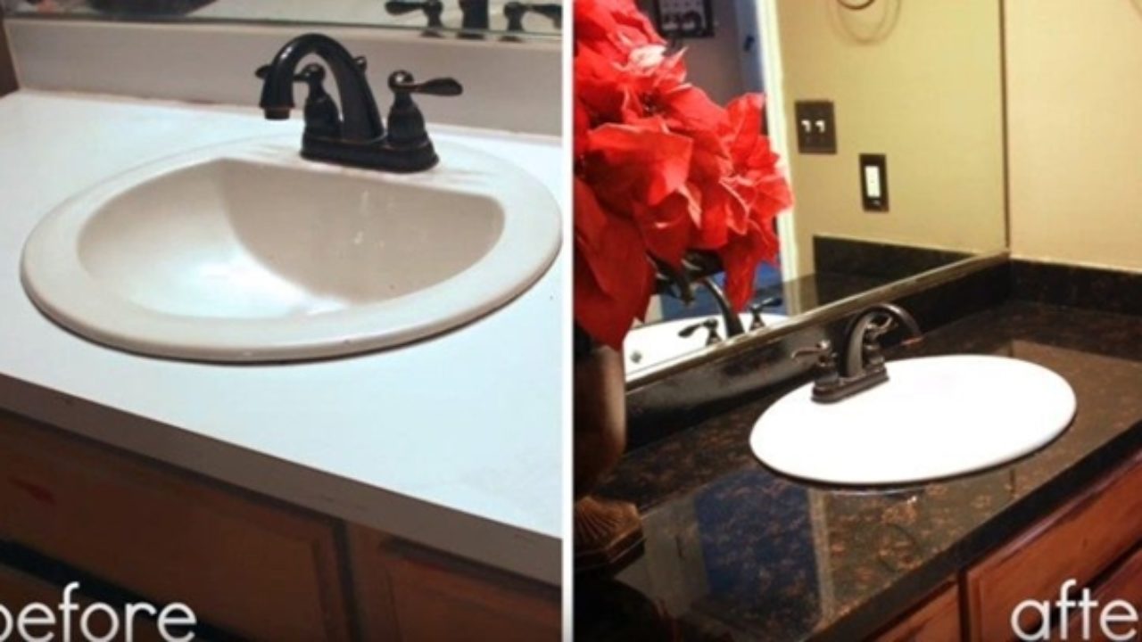 How To Refinish Laminate Counter And, Can You Refinish Bathroom Countertops