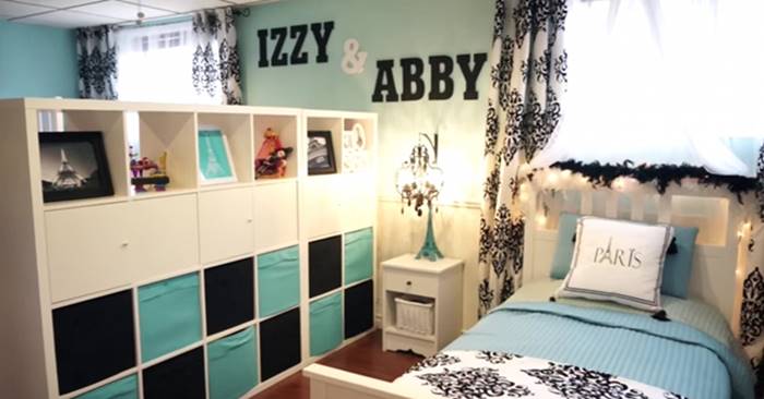 Creative Ideas How To Decorate Basement Into A Beautiful Shared Bedroom On A Budget I Creative Ideas