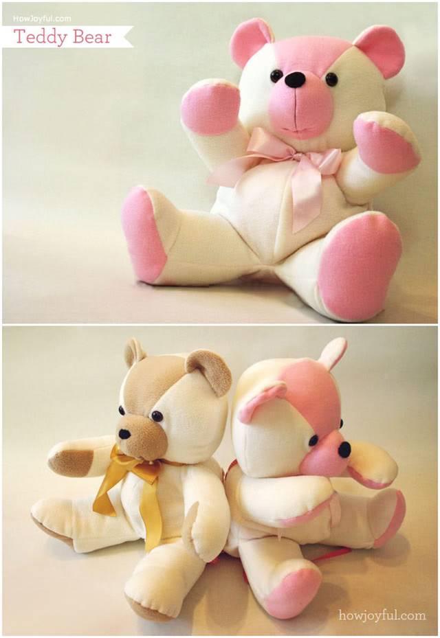 baby clothes into teddy bears