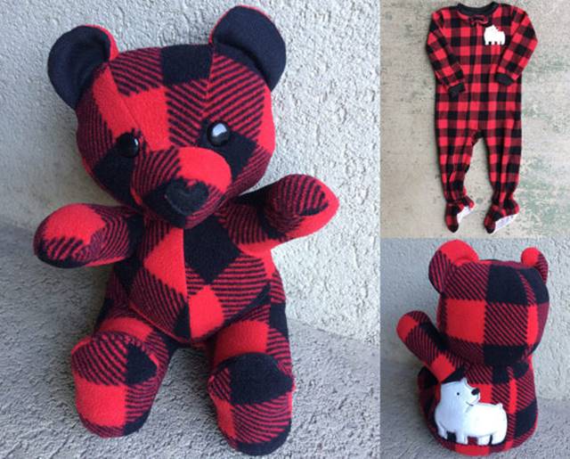 shirts made into teddy bears