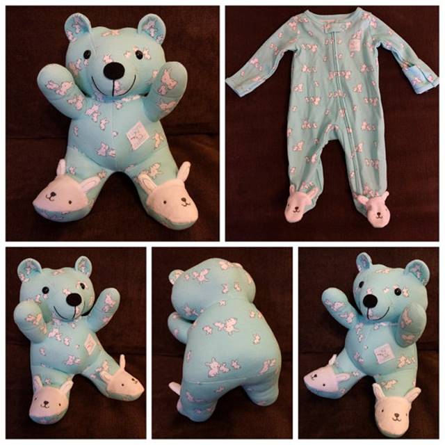 making bears out of old clothing