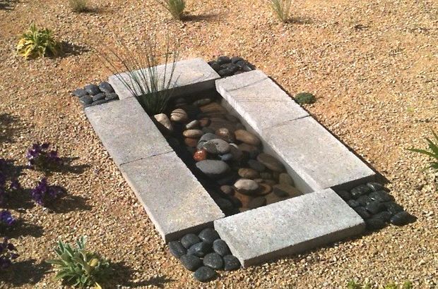 40+ Creative DIY Water Features For Your Garden --> DIY Contemporary Garden Water Feature For Less Than $30