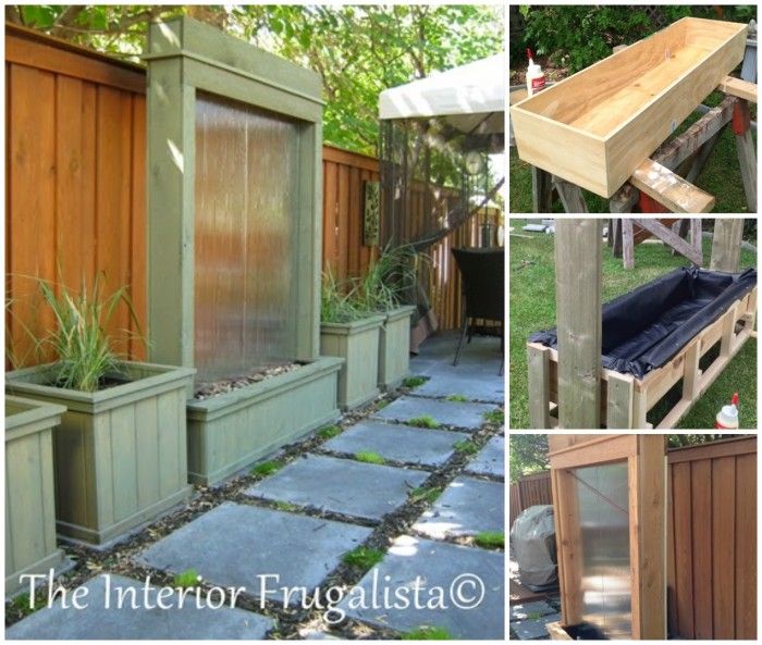 40+ Creative DIY Water Features For Your Garden --> DIY Patio Water Wall