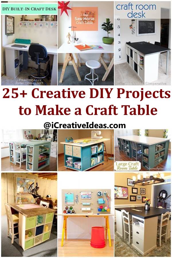 25 Creative Diy Projects To Make A Craft Table I Creative Ideas