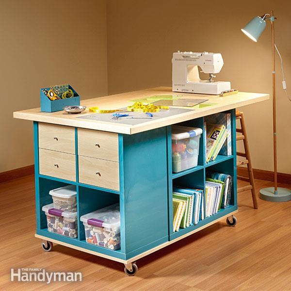 25+ Creative DIY Projects to Make a Craft Table - i Creative Ideas