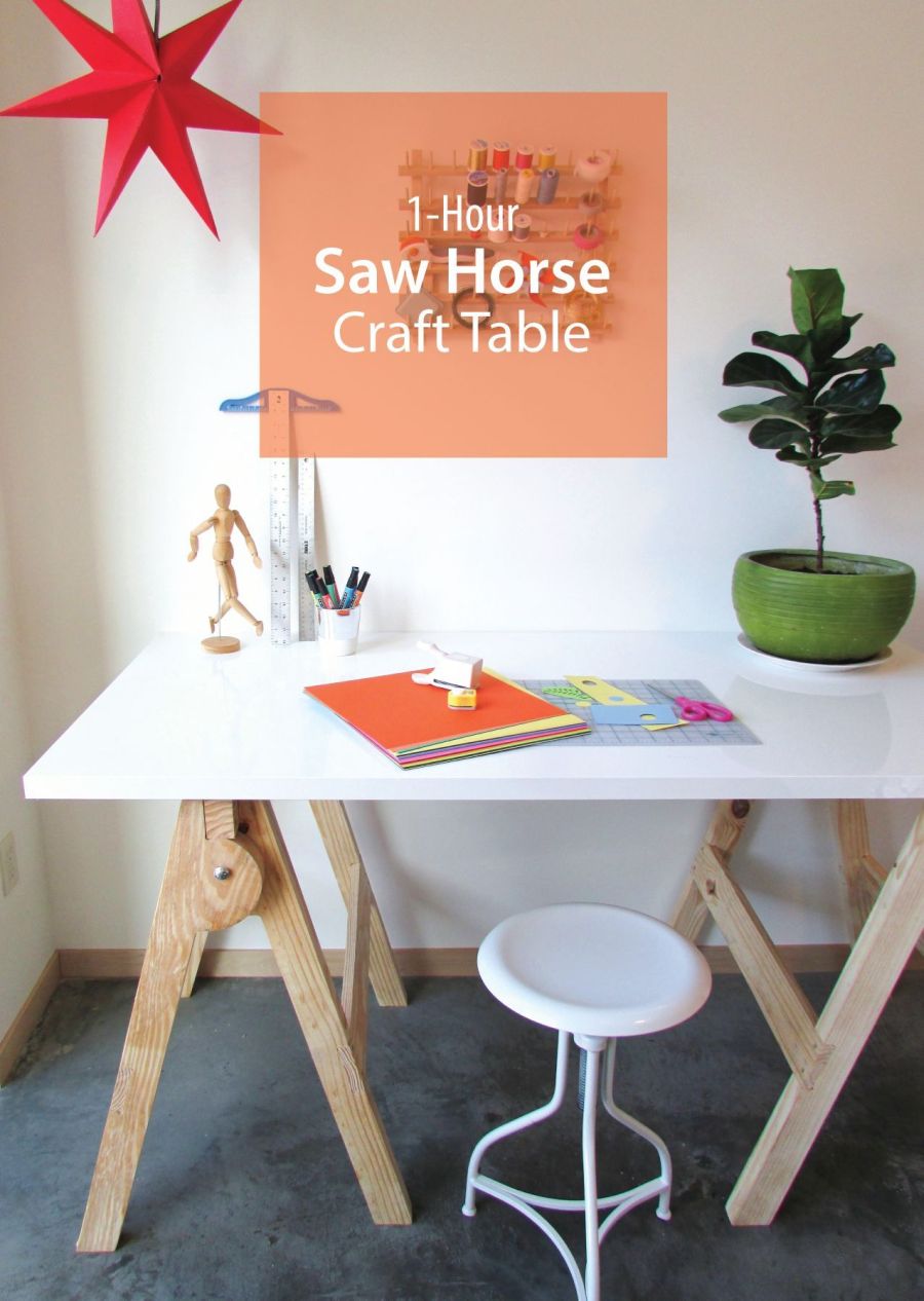 25+ Creative DIY Projects to Make a Craft Table - i Creative Ideas