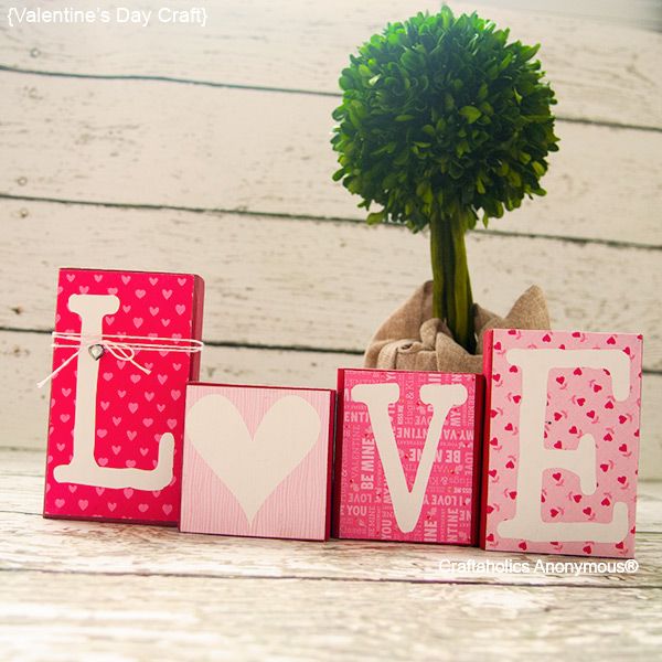 Easy DIY Love Blocks