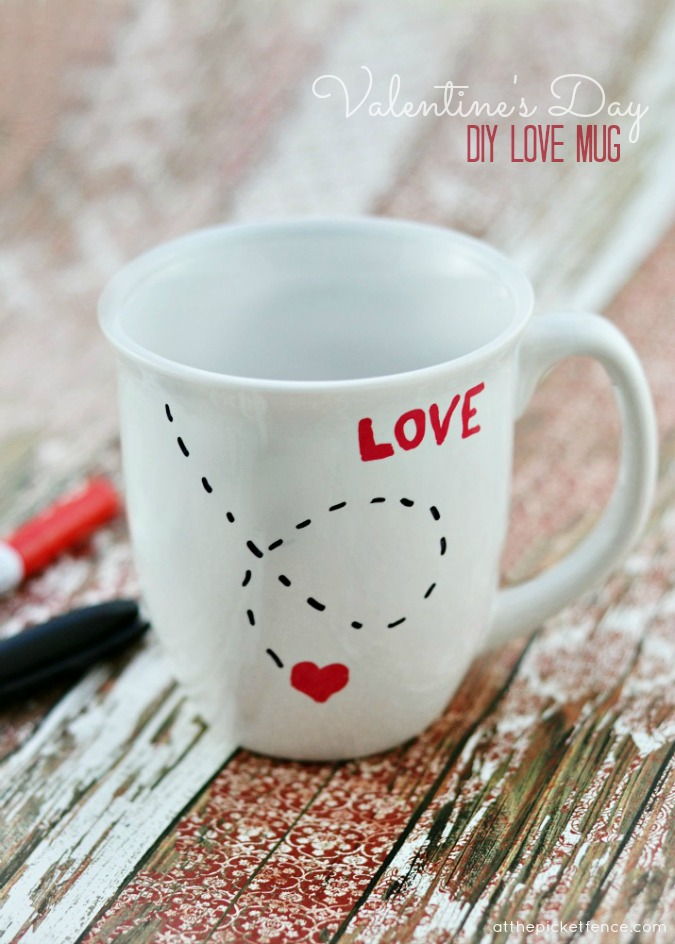 DIY Love Mug for Valentine's Day