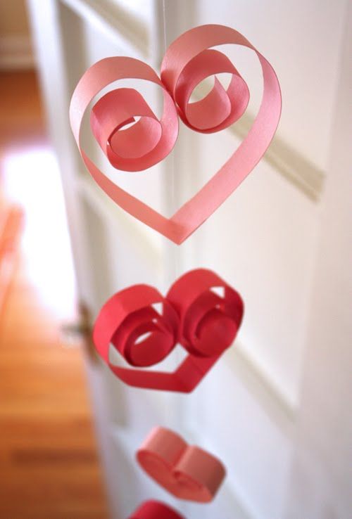 DIY Paper Heart Garland